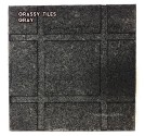 RUBBER SAFETY FLOORING GRASSY TILES (แผ่นยางกันกระแทก รุ่นเส้น) GREY SIZE 50x50x2.5CM WEIGHT 5KG 1Y.